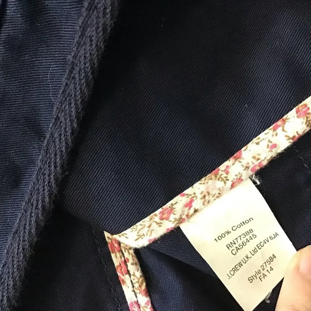 J.Crew Navy Relaxed Boyfriend Field Jacket XS